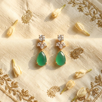The Jade Dewdrop Danglers