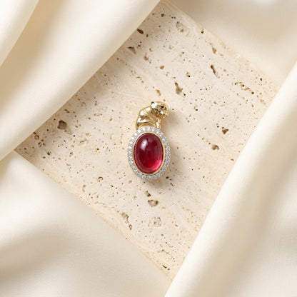 The Rubelite Halo Pendant