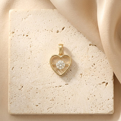 The Amari Floating Heart Pendant