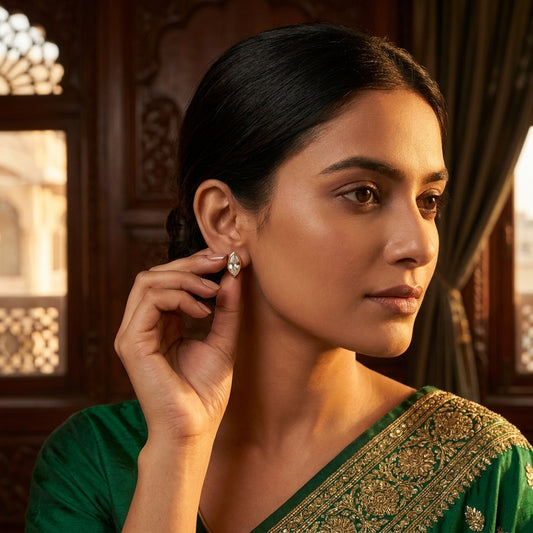 Golden Aurelia Eye Earrings