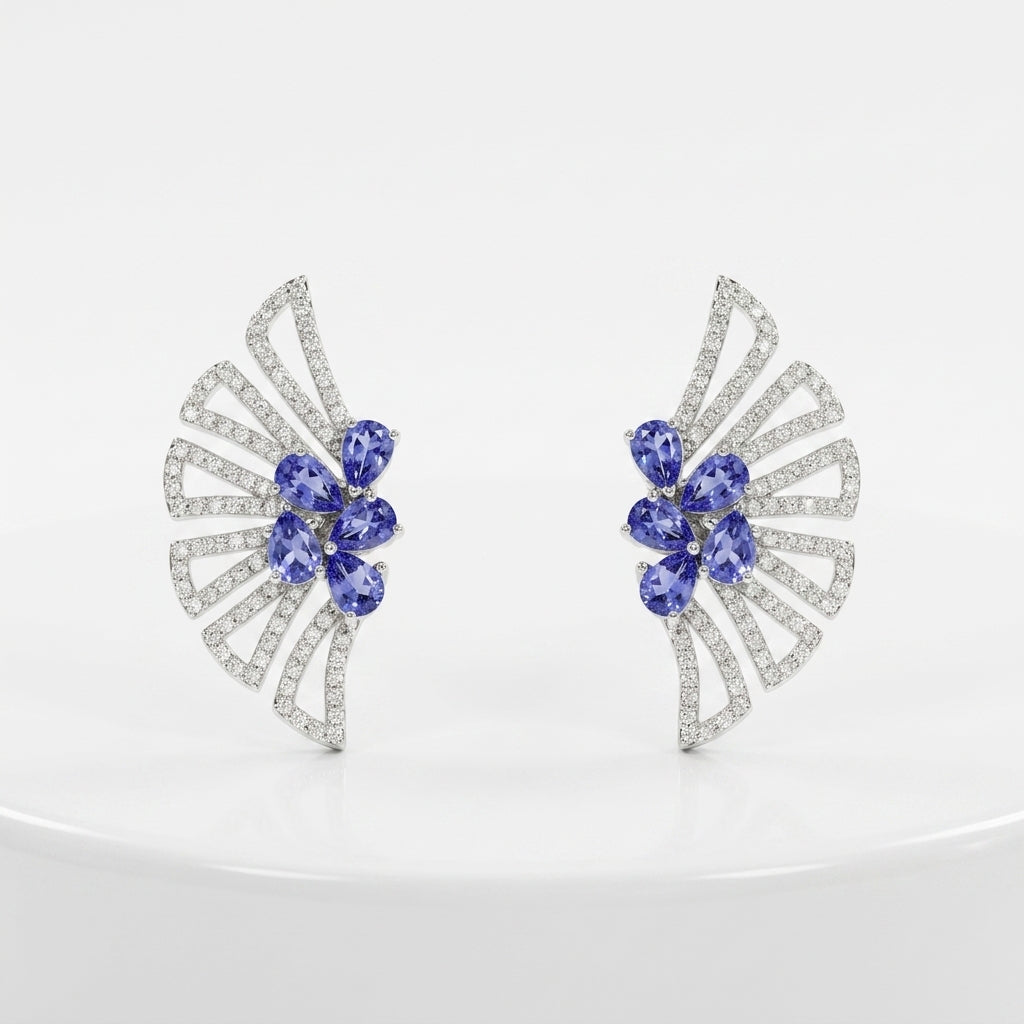 The Indigo Fanfare Ear Climbers