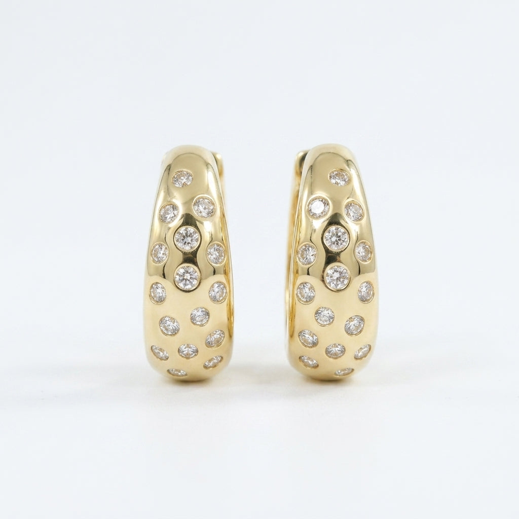 Gilded Constellation Hoop Earrings
