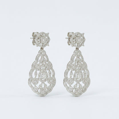 Baroque Frost Lace Earrings