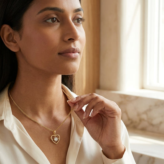The Amari Floating Heart Pendant