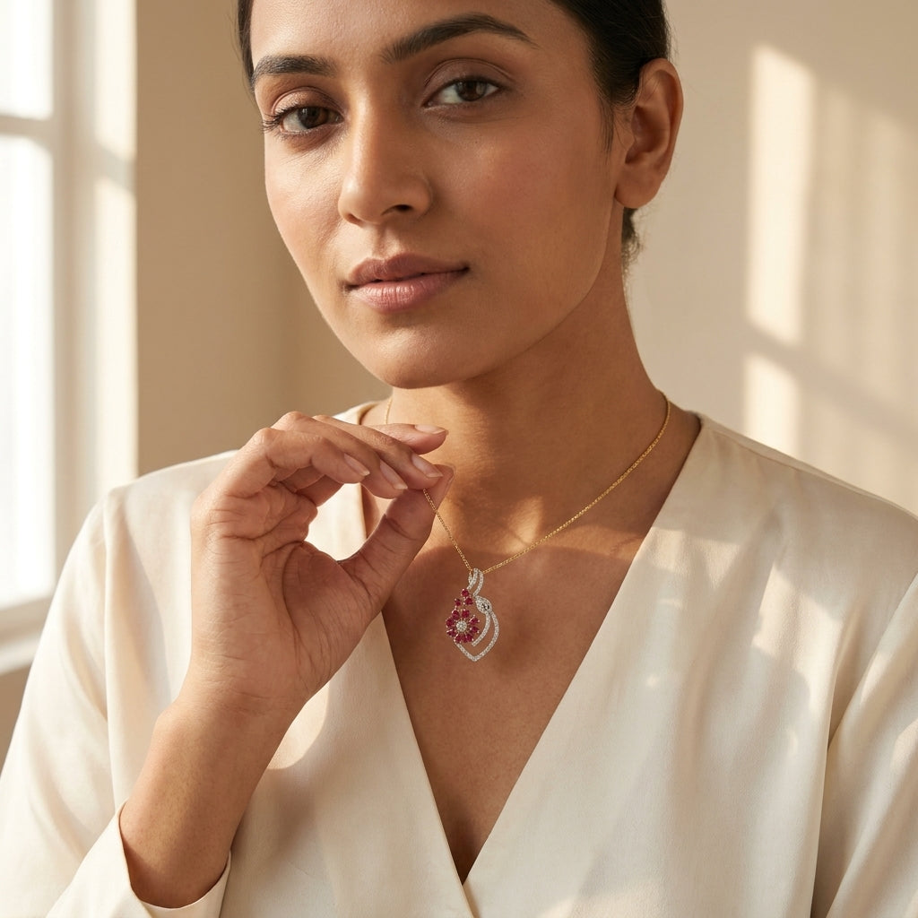 Aura of Rubies Pendant