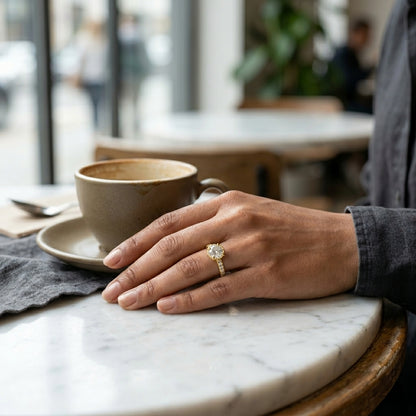 Luxe Scallop Crown Ring