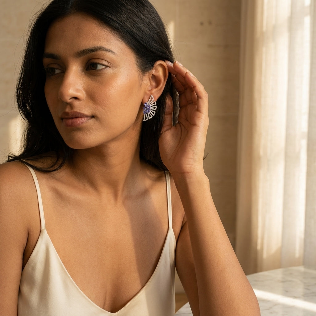 The Indigo Fanfare Ear Climbers
