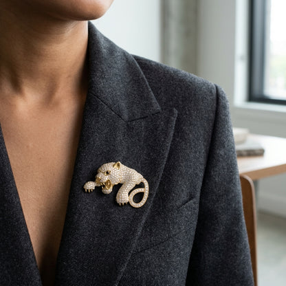 Imperial Gilded Prowl Brooch