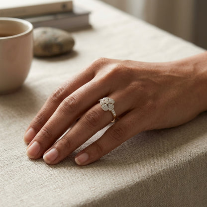 The Gilded Petal Ring