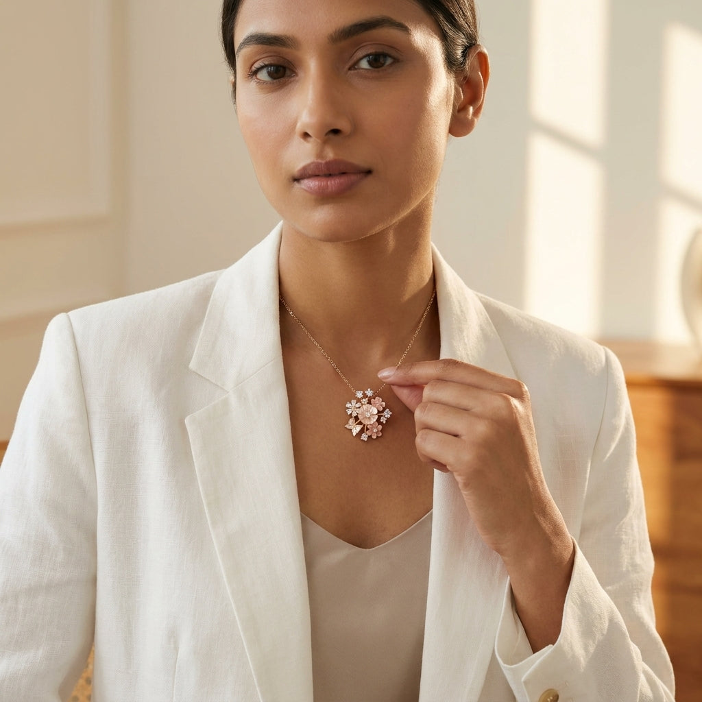 Blush Flutter Pendant