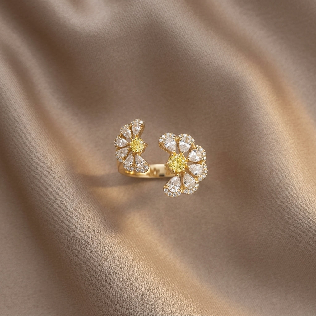Canary Flora Wrap Ring