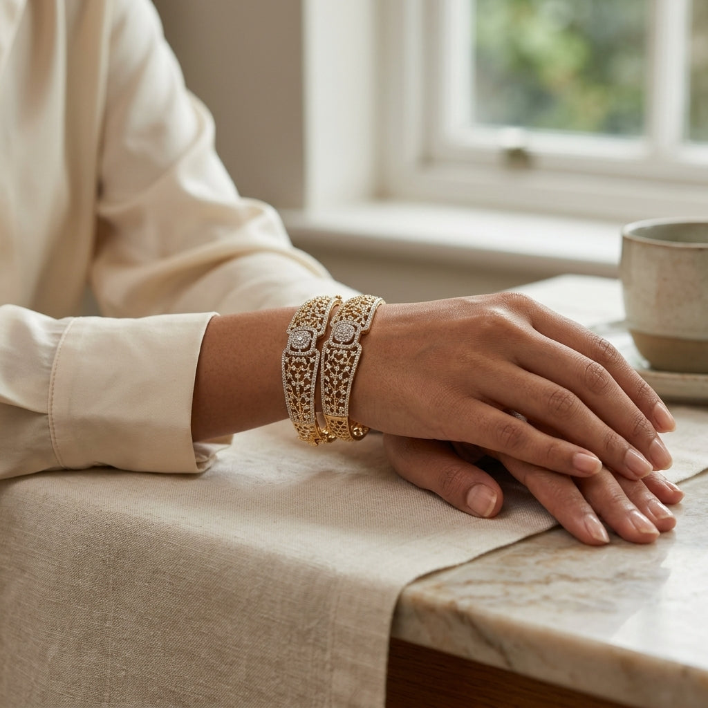 The Ivy Lattice Bangle