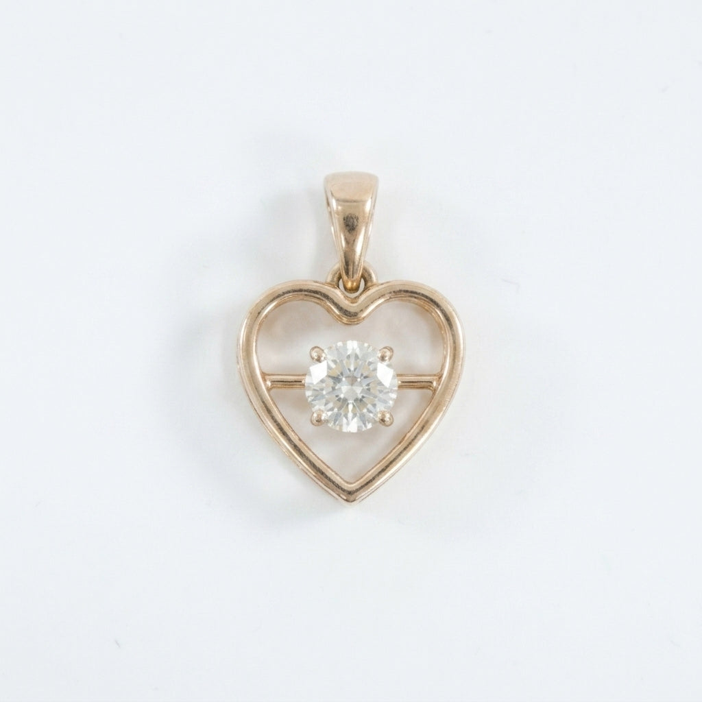 The Amari Floating Heart Pendant