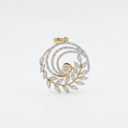 Aria Spiral Leaf Necklace