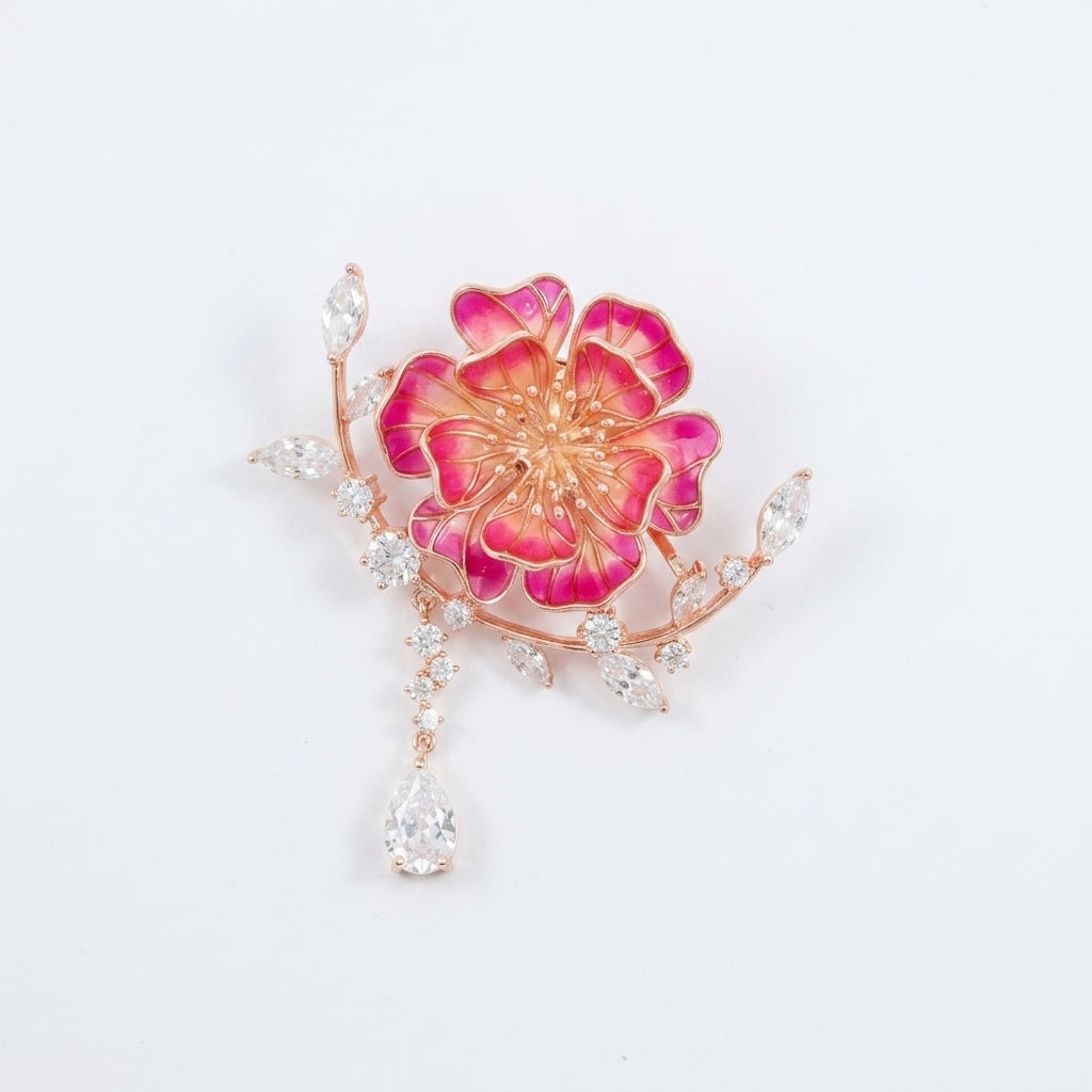 Azalea Eden Floral Pin