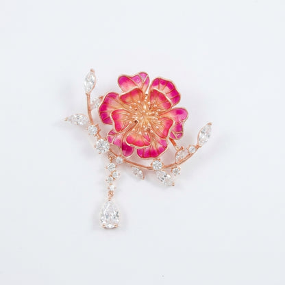 Azalea Eden Floral Pin