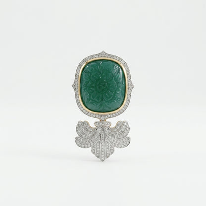 The Imperial Carved Emerald Pendant