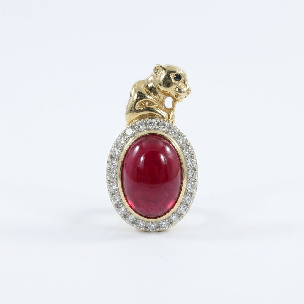 The Rubelite Halo Pendant
