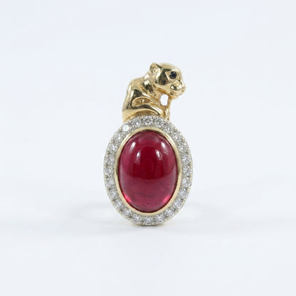 The Rubelite Halo Pendant