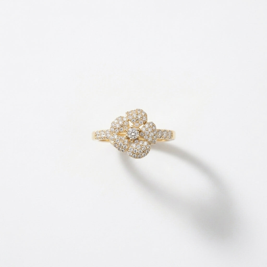 The Gilded Petal Ring