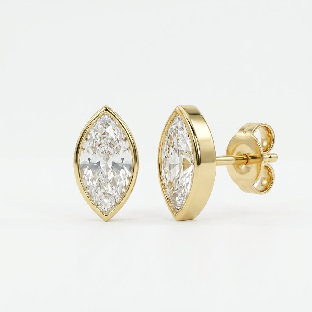 Golden Aurelia Eye Earrings