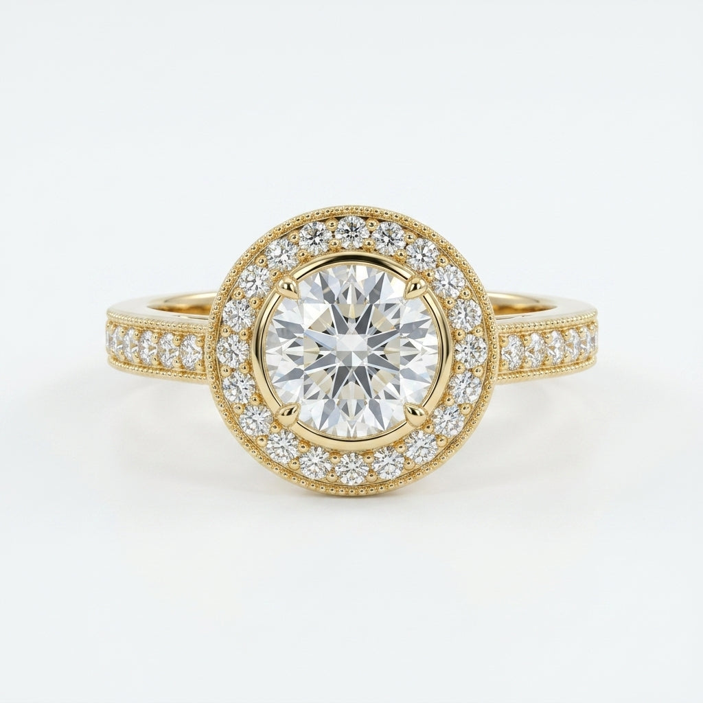 Milgrain Majestic Ring