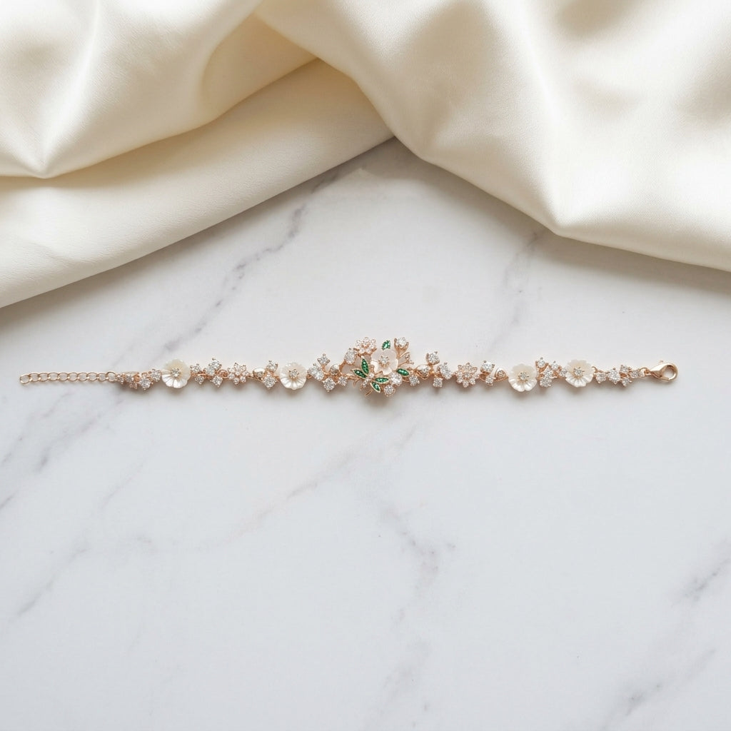 Pearl-Petal Breeze Bracelet