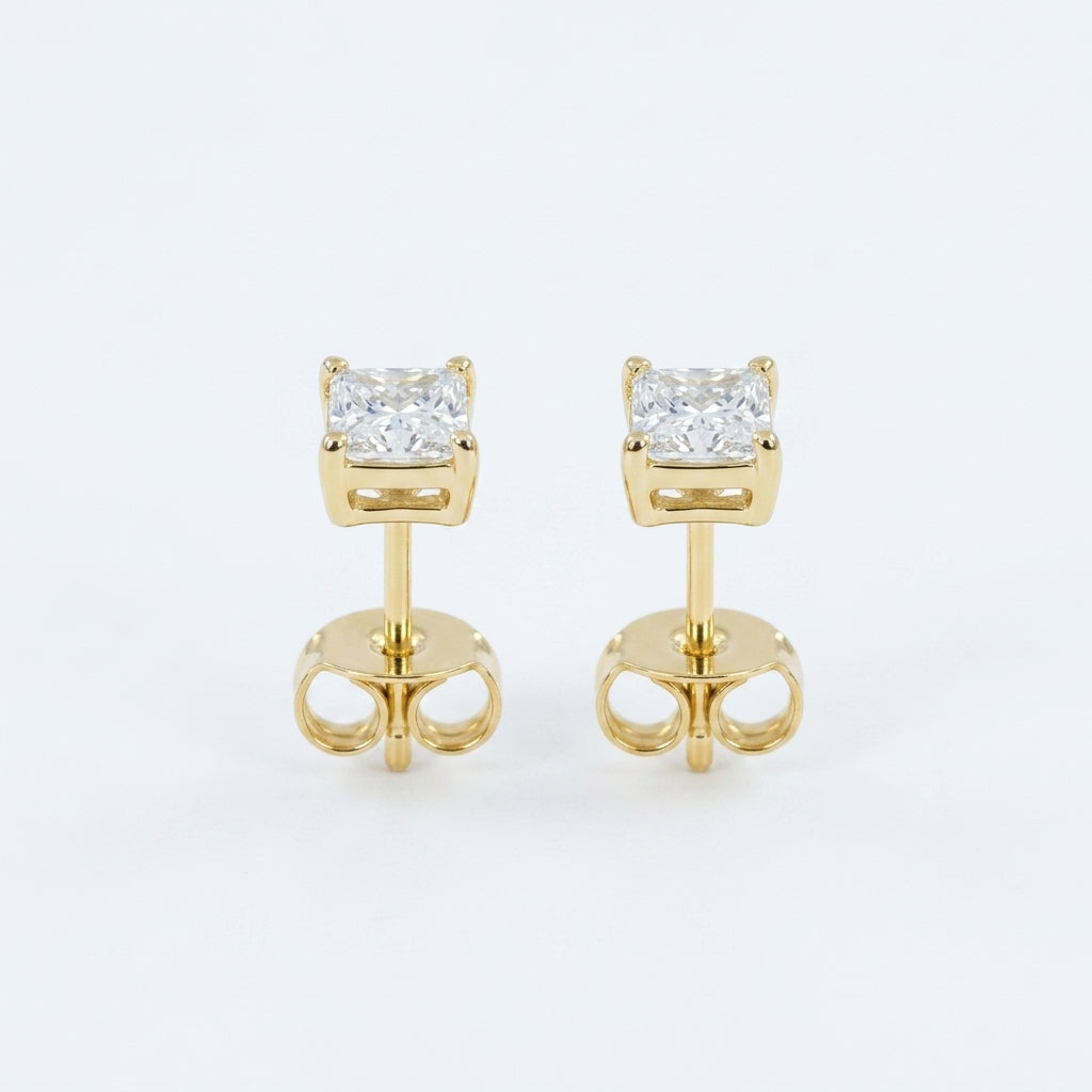 The Cushion Solitaire Studs