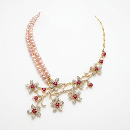 The Rosalie Pearl Vine Necklace
