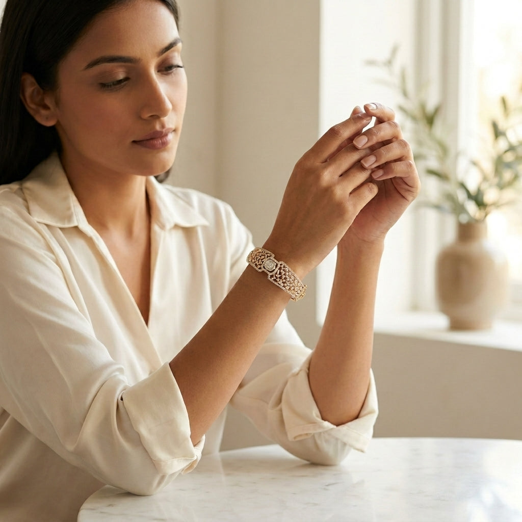 The Ivy Lattice Bangle