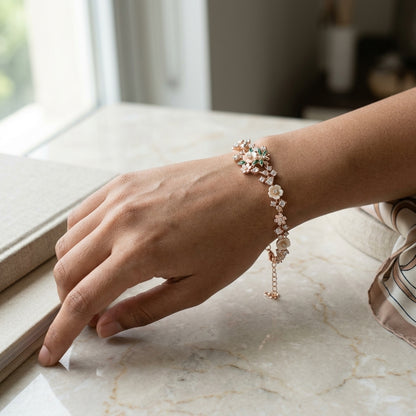 Pearl-Petal Breeze Bracelet