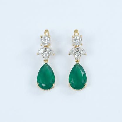 The Jade Dewdrop Danglers