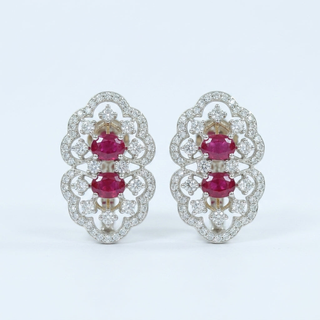 The Royal Jaali Ruby Tops
