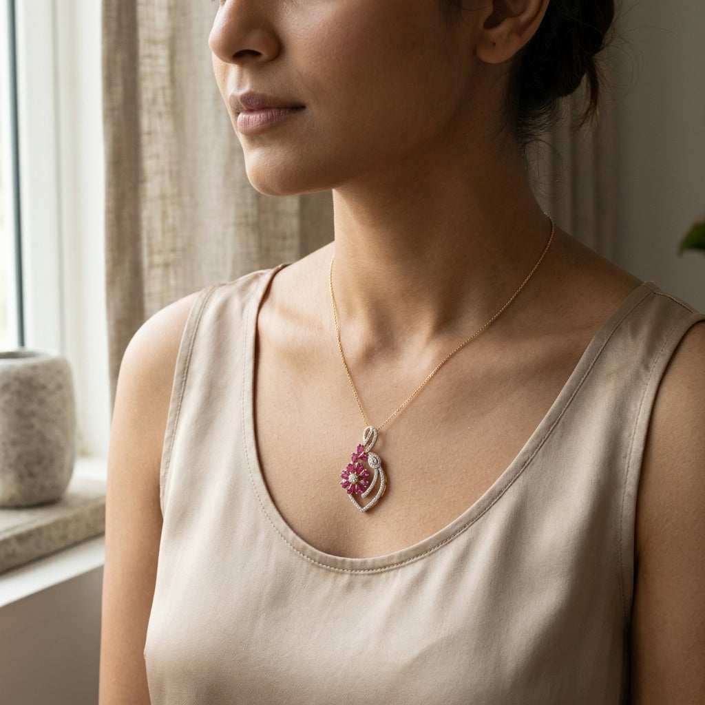 Aura of Rubies Pendant