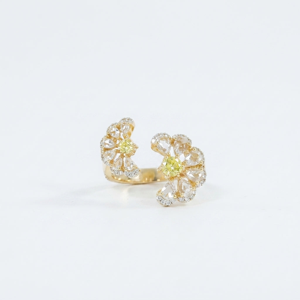 Canary Flora Wrap Ring