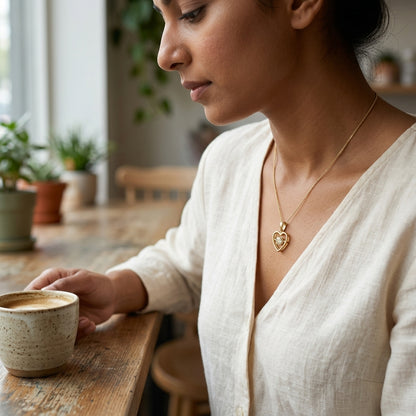 The Amari Floating Heart Pendant