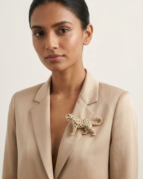 The Regal Panthera Pavé Brooch