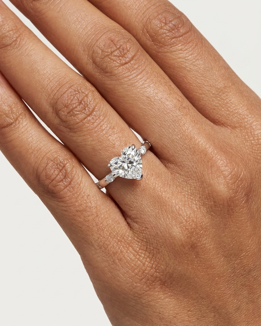 The Eterna Heart-Cut Solitaire Ring