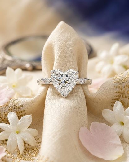The Eterna Heart-Cut Solitaire Ring